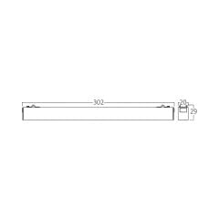 Braytron  Magnet Linear Armatür 30CM 10W 48VDC 4000K