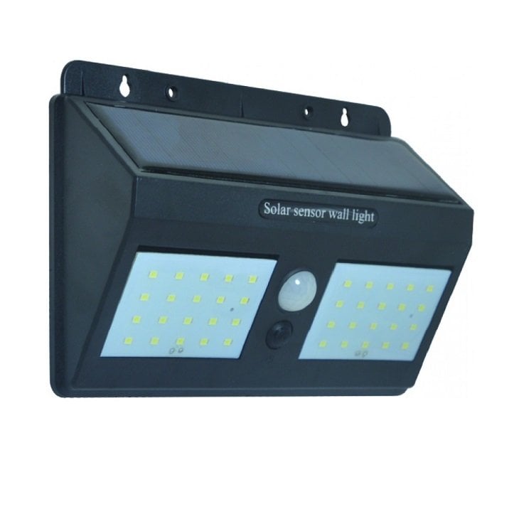 K2 30W 160 Lümen Ip65 Solar Duvar Apliği 6500K Beyaz Işık