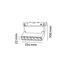 MOL6032-TUYA DALİ TUYA 6 WATT HAREKETLİ MERCEKLİ FOCUS SERİSİ MAGNET AYDINLATMA