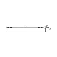 Braytron LNS110 Magnet Wallwasher Sabit 11CM 6W 48V 4000K