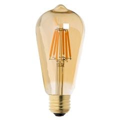 Ecolıte Led Vıntage Gold St64 E27 7,5W Ampul 220V Gold Cam 750 Lümen 2200K