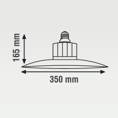 K2 50W E27 Duy 4500 Lümen Ledli Pendante Armatür 6500K Beyaz Işık