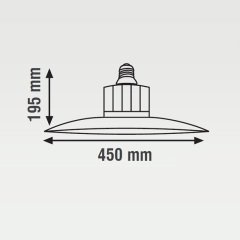 K2 100W E27 Duy 9000 Lümen Ledli Pendante Armatür Ip65 6500K Beyaz Işık