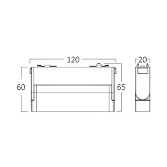 Braytron WLS110 Magnet Wallwasher Hareketli 11cm 6w 48v 4000k