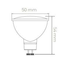 Ack 5W 220-240V Gu10 4000K Smd Led Ampul Reflektörlü