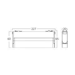 Braytron Magnet Wallwasher Hareketli 22CM 12W 48V 4000K