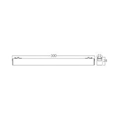 Braytron LNR300  Magnet Linear Armatür 30CM 10W 48VDC 3CTT