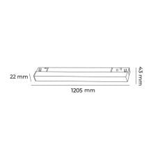 MOL6035S S SERİSİ 40 WATT 120 CM DİFÜZÖRLÜ MAGNET AYDINLATMA