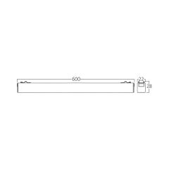 Braytron LNR600  Magnet Linear Armatür60CM 18W 48VDC 3CTT