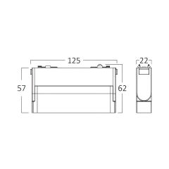 Braytron WSL110 Magnet Wallwasher Hareketli 11CM 6W 48V 3CCT
