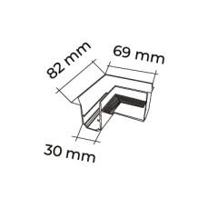 MOL6121 BEYAZ TRİMLESS L KÖŞE DÖNÜŞ KASASI