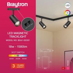 Braytron TRC045 Magnet Ray Spot 10W 48VDC 3CCT