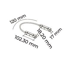 MOL6120 BEYAZ L KÖŞE ESNEK DÖNÜŞ APARATI