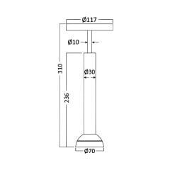 Braytron TRC065 Magnet Ray Spot 7W 48VDC 3CCT