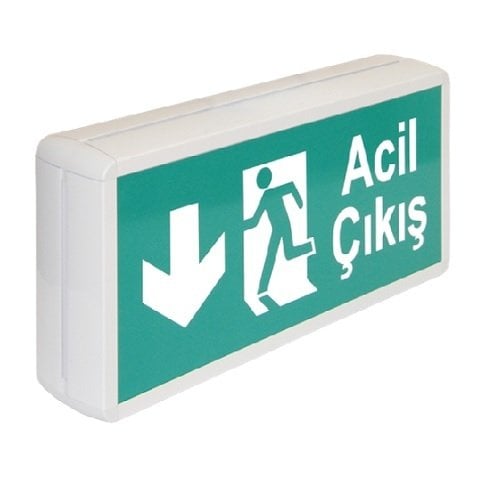 Dekolıte  Serisi Sac Kasa Acil Yönlendirme Armatürü Sürekli Yanan