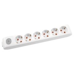 Viko Multi-Let Altılı Priz Anahtarlı Topraklı Klemensli Çocuk Korumalı - Beyaz